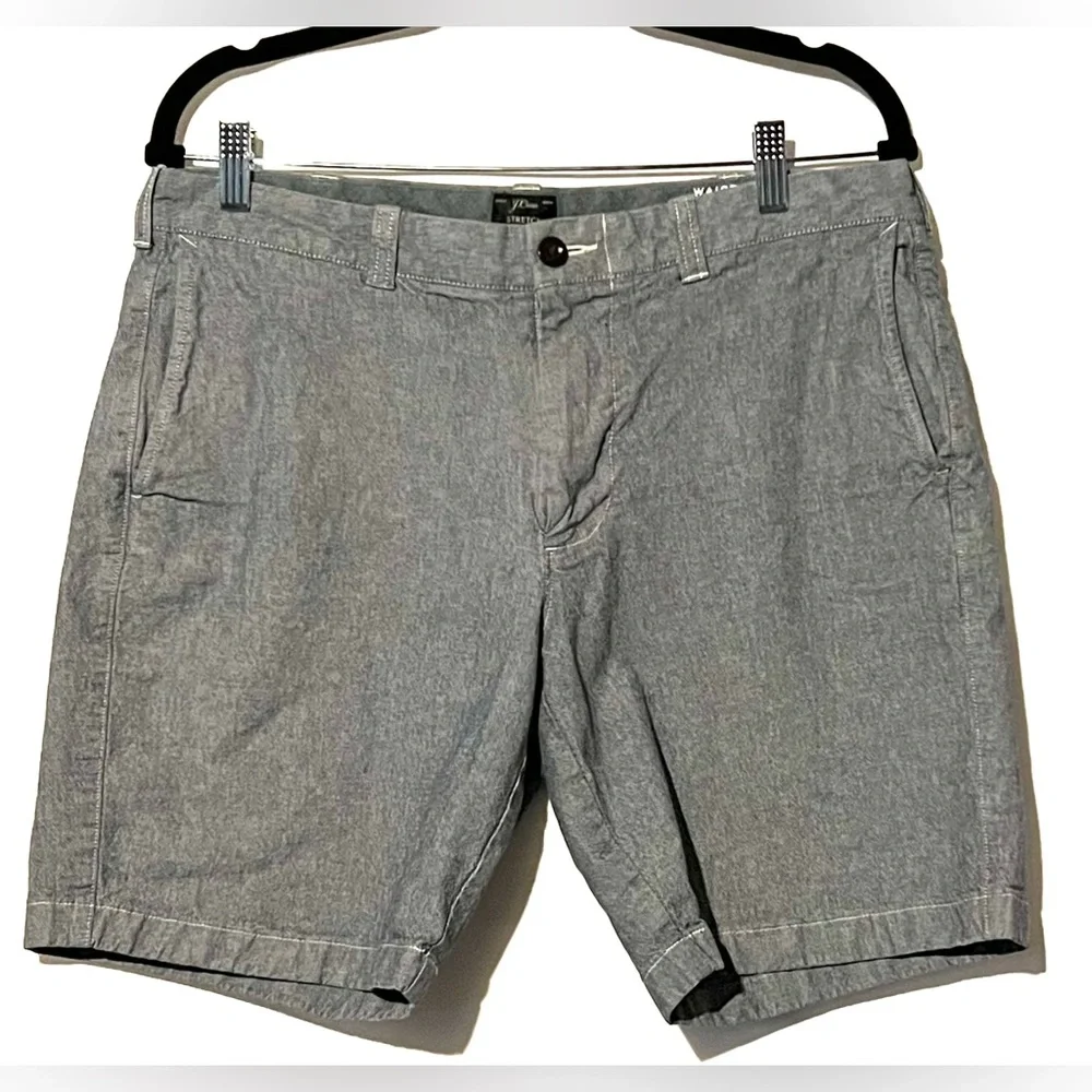 J‎ Crew Stanton Chambray Shorts 34 9